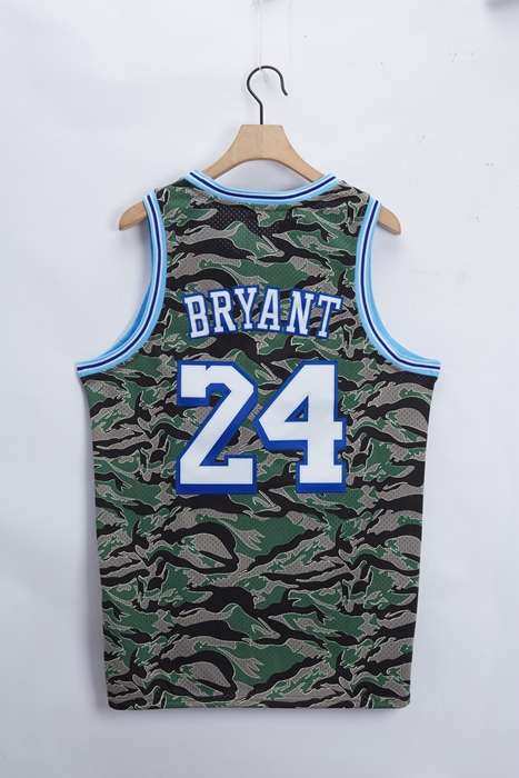 Los Angeles Lakers 1996/97 BRYANT #24 Camouflage Classics Basketball Jersey (Stitched)