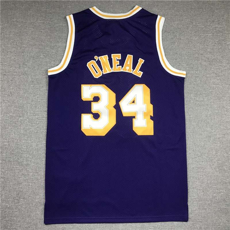 Los Angeles Lakers 1996/97 ONEAL #34 Purple Classics Basketball Jersey (Stitched)