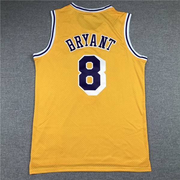 Los Angeles Lakers 1996/97 BRYANT #8 Yellow Classics Basketball Jersey 02 (Stitched)