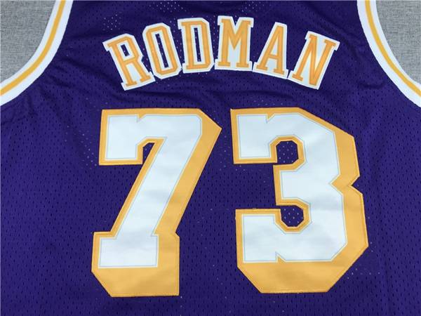 Los Angeles Lakers 1998/99 RODMAN #73 Purple Classics Basketball Jersey (Stitched)