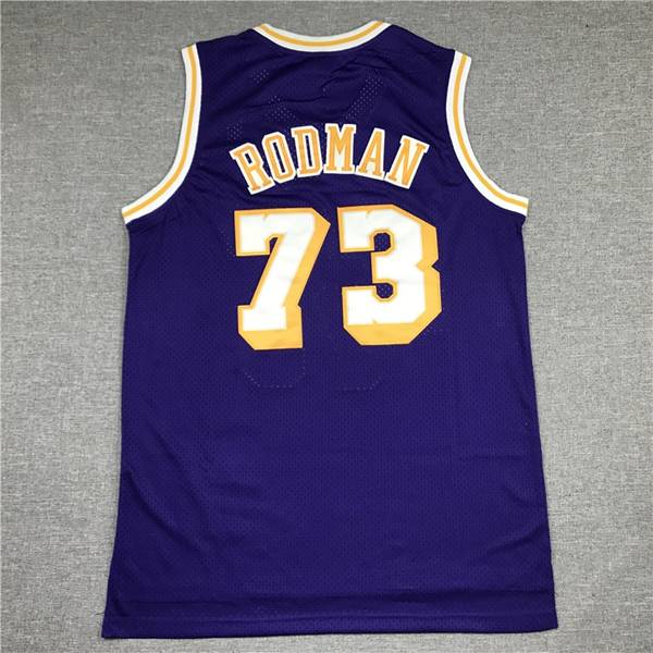 Los Angeles Lakers 1998/99 RODMAN #73 Purple Classics Basketball Jersey (Stitched)