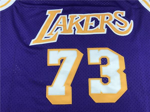 Los Angeles Lakers 1998/99 RODMAN #73 Purple Classics Basketball Jersey (Stitched)