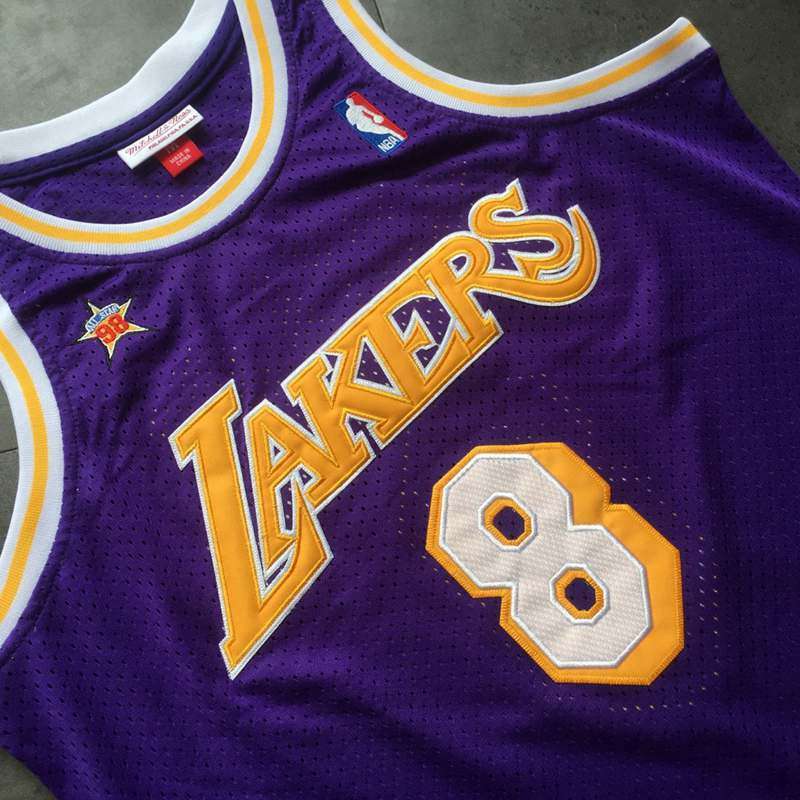 Los Angeles Lakers 1998 BRYANT #8 Purple All Star Classics Basketball Jersey (Closely Stitched)