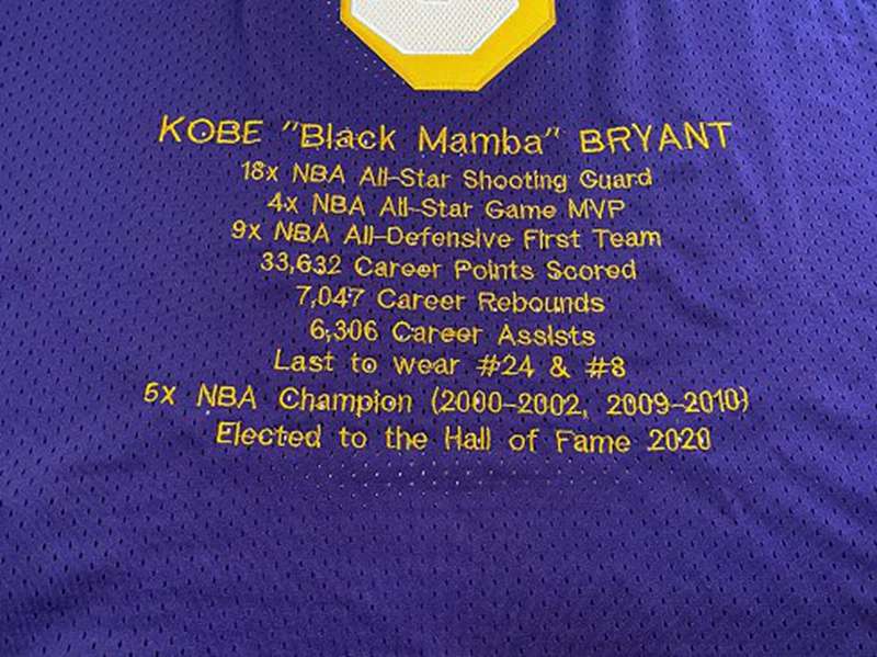 Los Angeles Lakers 1998 BRYANT #8 Purple All Star Classics Basketball Jersey 2 (Closely Stitched)