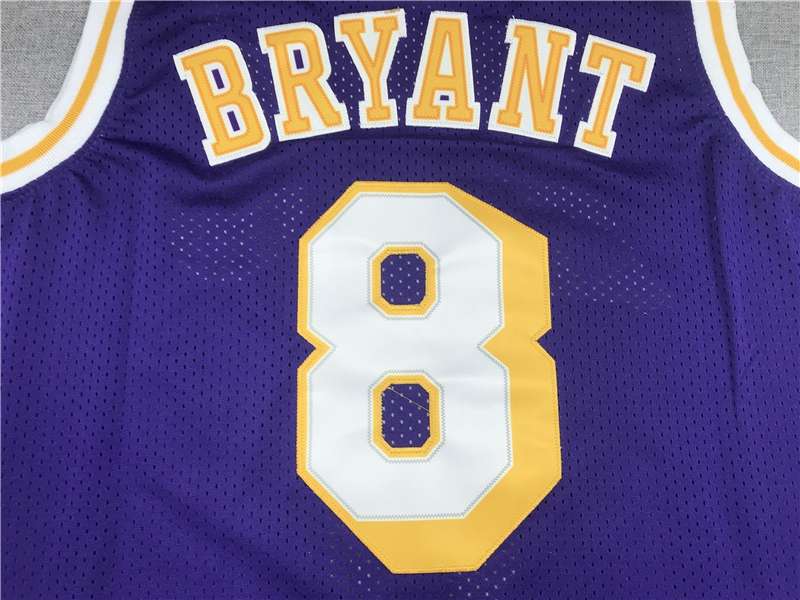 Los Angeles Lakers 1998 BRYANT #8 Purple All Star Classics Basketball Jersey (Stitched)