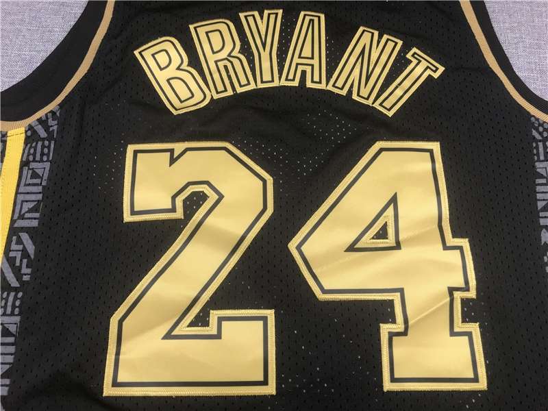 Los Angeles Lakers BRYANT #24 Black Gold Classics Basketball Jersey (Stitched)