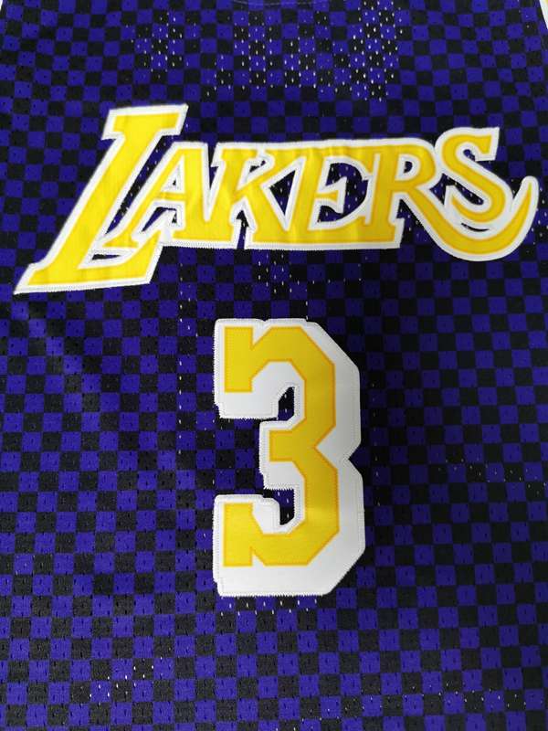 Los Angeles Lakers DAVIS #3 Purple Classics Basketball Jersey (Stitched)