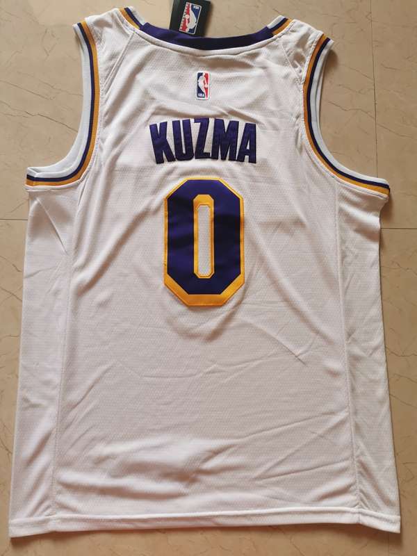 Los Angeles Lakers KUZMA #0 White Classics Basketball Jersey (Stitched)