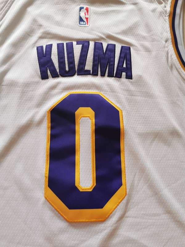 Los Angeles Lakers KUZMA #0 White Classics Basketball Jersey (Stitched)