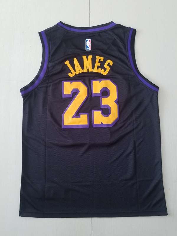 Los Angeles Lakers JAMES #23 Black Basketball Jersey (Stitched)