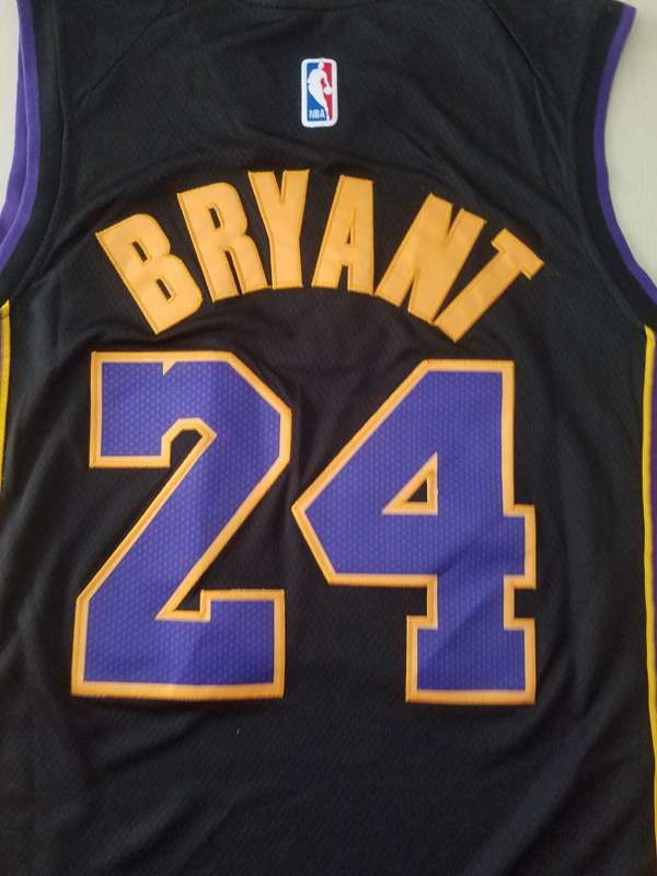 Los Angeles Lakers BRYANT #24 Black Basketball Jersey 3 (Stitched)