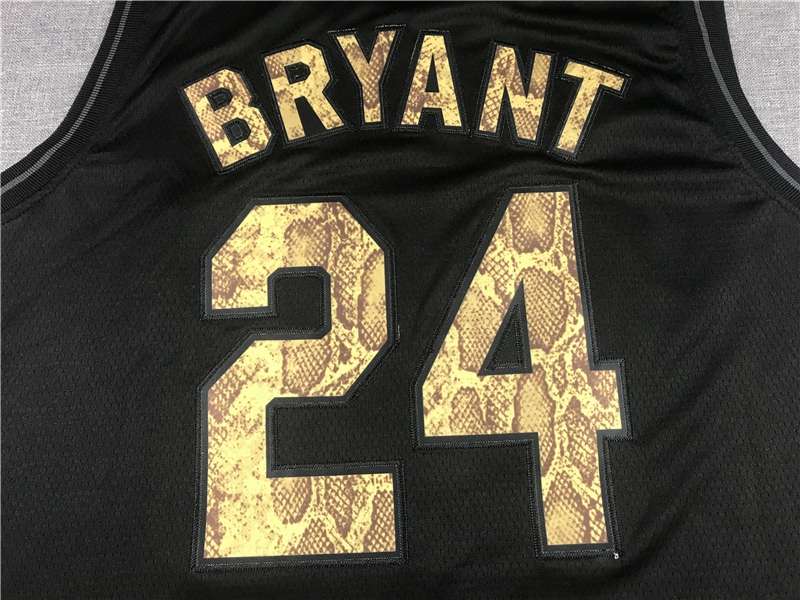 Los Angeles Lakers BRYANT #24 Black Basketball Jersey 4 (Stitched)