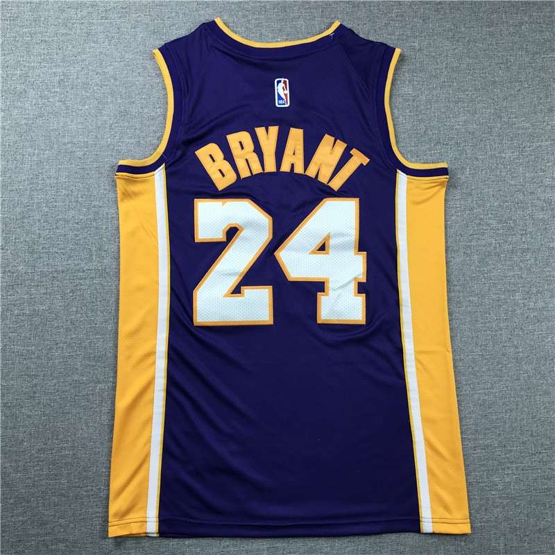 Los Angeles Lakers BRYANT #24 Purple Basketball Jersey (Stitched) 05