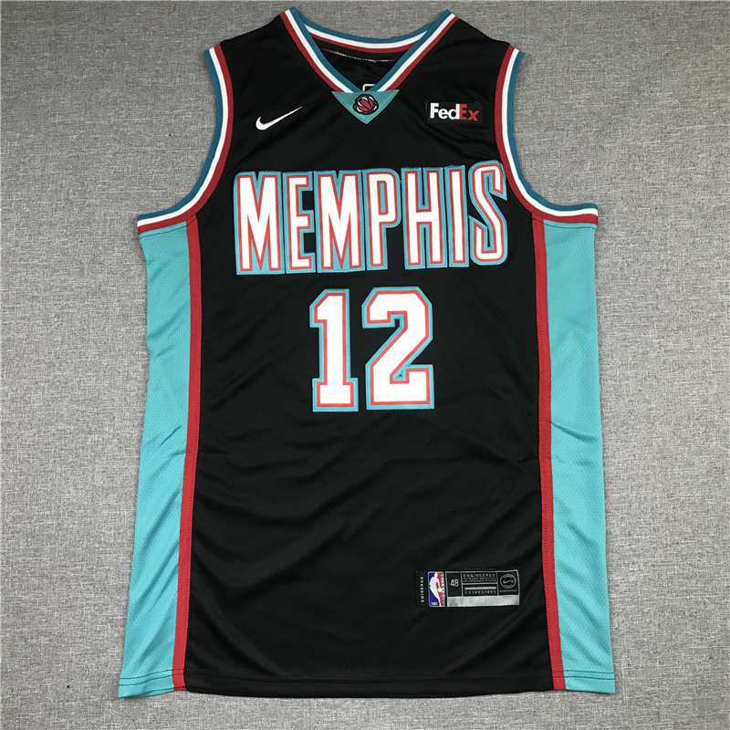 Memphis Grizzlies 20/21 MORANT #12 Black Basketball Jersey (Stitched)