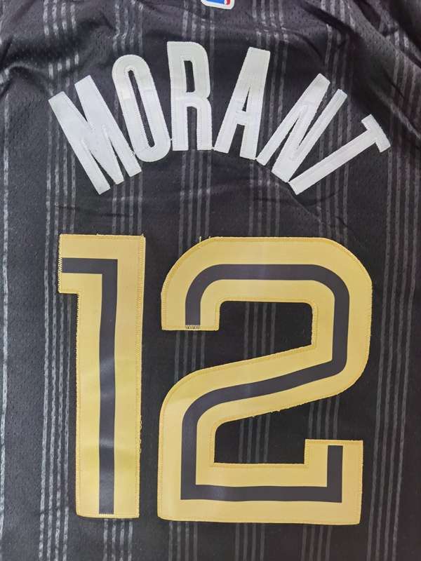 Memphis Grizzlies 20/21 MORANT #12 Black City Basketball Jersey (Stitched)