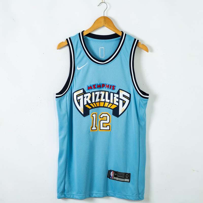 Memphis Grizzlies 20/21 MORANT #12 Blue City Basketball Jersey (Stitched)