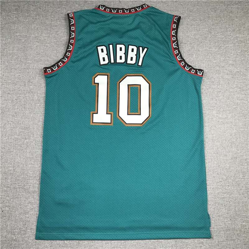 Memphis Grizzlies 1998/99 BIBBY #10 Green Classics Basketball Jersey (Stitched)