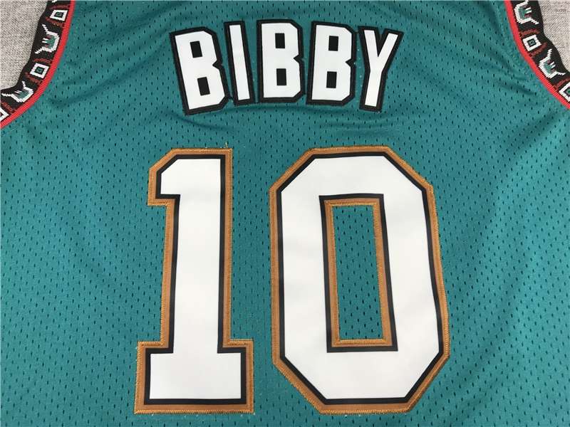 Memphis Grizzlies 1998/99 BIBBY #10 Green Classics Basketball Jersey (Stitched)