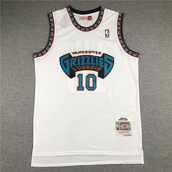 Memphis Grizzlies 1998/99 BIBBY #10 White Classics Basketball Jersey (Stitched)