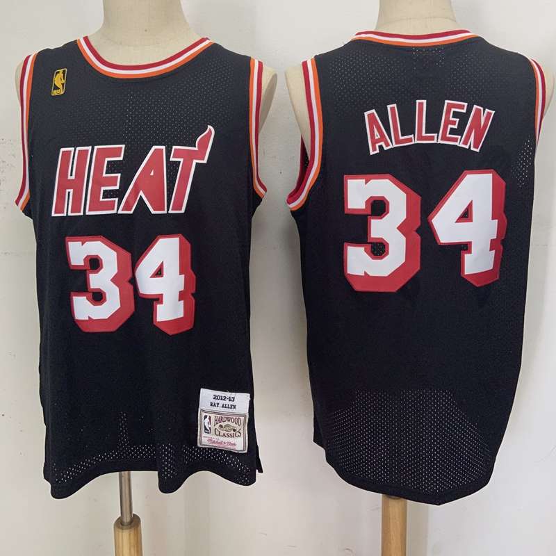 Miami Heat 2012/13 ALLEN #34 Black Classics Basketball Jersey (Stitched)