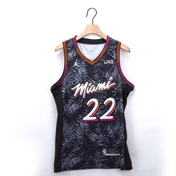 Miami Heat 20/21 BUTLER #22 Black AJ Basketball Jersey (Stitched)