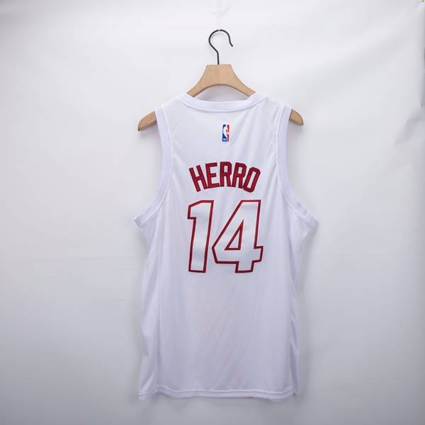 Miami Heat 20/21 HERRO #14 White Basketball Jersey (Stitched)