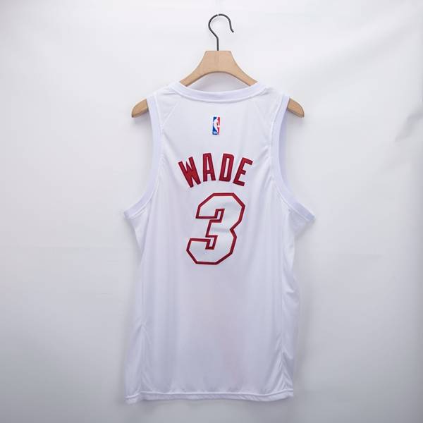 Miami Heat 20/21 WADE #3 White Basketball Jersey 02 (Stitched)