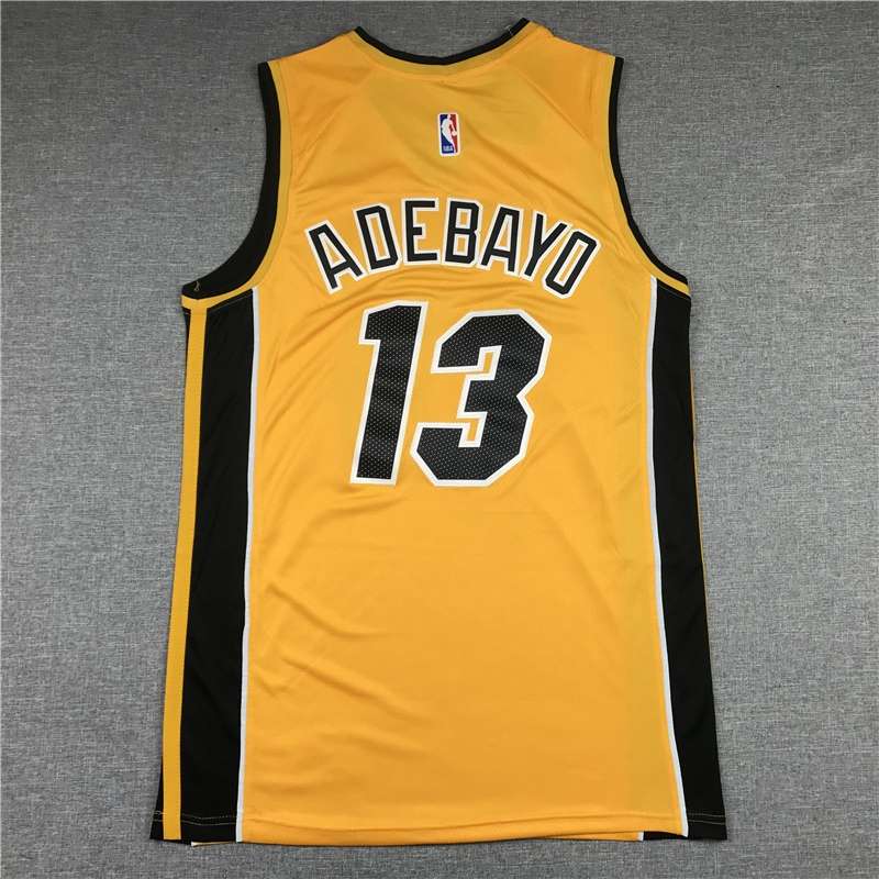 Miami Heat 20/21 ADEBAYO #13 Yellow Basketball Jersey (Stitched)