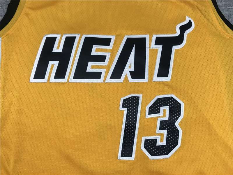 Miami Heat 20/21 ADEBAYO #13 Yellow Basketball Jersey (Stitched)