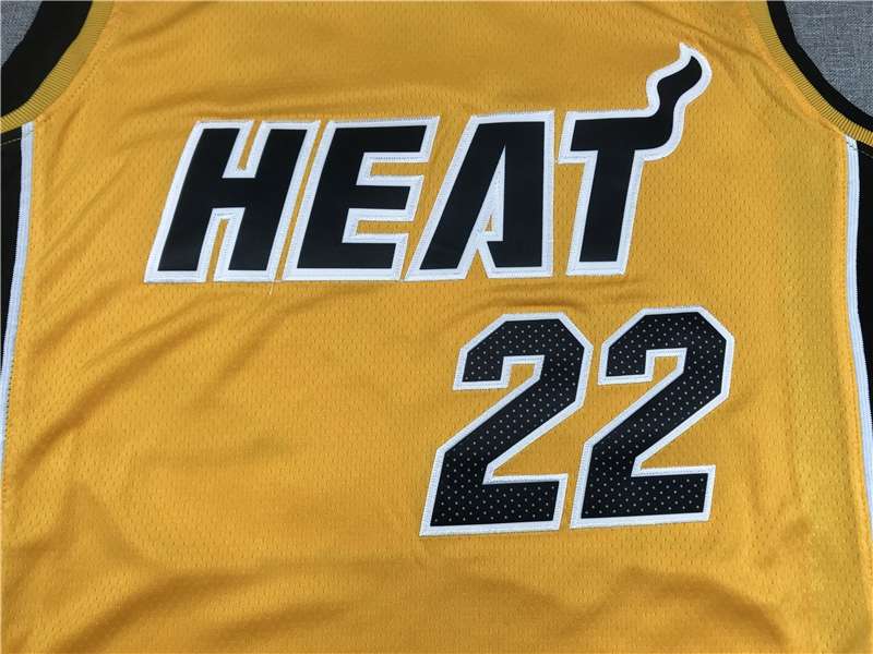 Miami Heat 20/21 BUTLER #22 Yellow Basketball Jersey (Stitched)