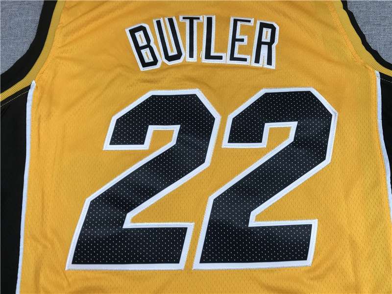 Miami Heat 20/21 BUTLER #22 Yellow Basketball Jersey (Stitched)