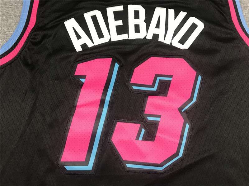 Miami Heat 2020 ADEBAYO #13 Black City Basketball Jersey (Stitched)