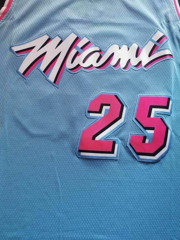 Miami Heat 2020 NUNN #25 Blue City Basketball Jersey (Stitched)