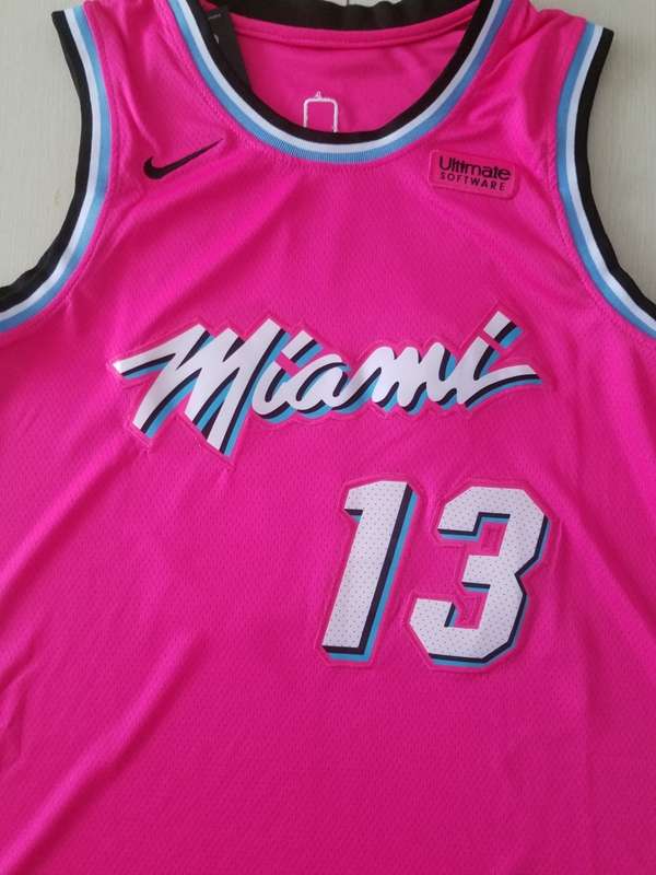 Miami Heat 2020 ADEBAYO #13 Pink City Basketball Jersey (Stitched)