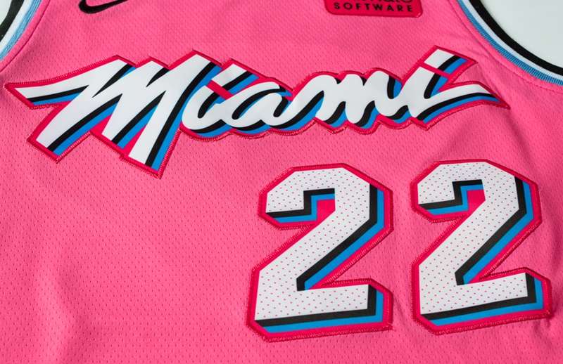 Miami Heat 2020 BUTLER #22 Pink City Basketball Jersey (Stitched)