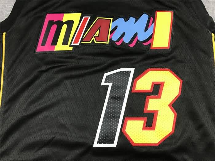 Miami Heat 21/22 ADEBAYO #13 Black City Basketball Jersey (Stitched)