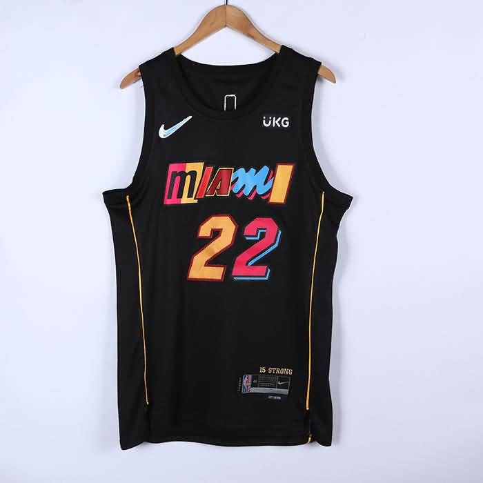 Miami Heat 21/22 BUTLER #22 Black City Basketball Jersey (Stitched)
