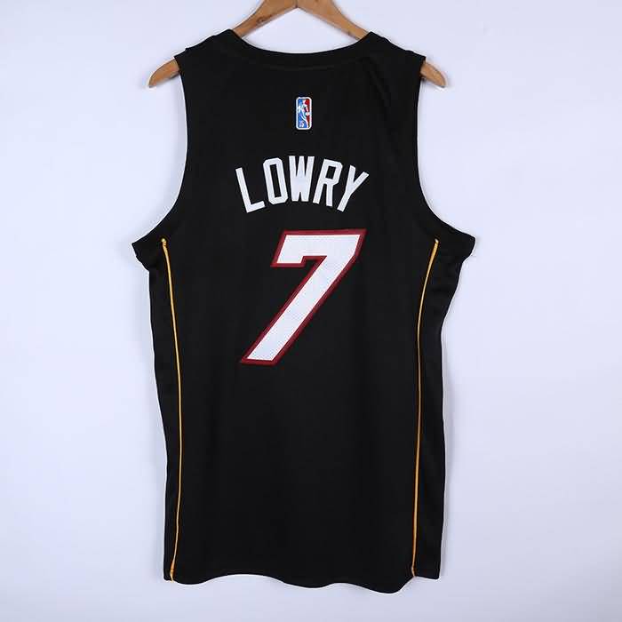 Miami Heat 21/22 LOWRY #7 Black City Basketball Jersey (Stitched)