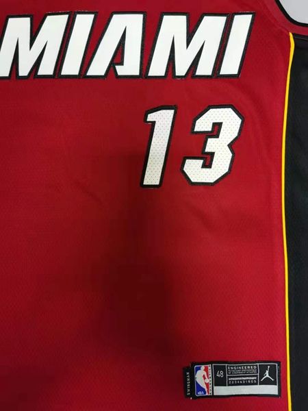 Miami Heat ADEBAYO #13 Red AJ Basketball Jersey (Stitched)