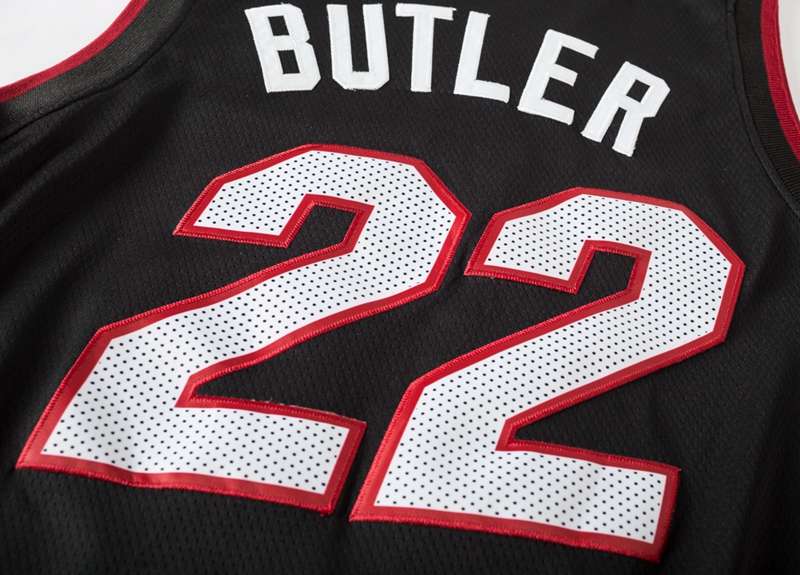 Miami Heat BUTLER #22 Black Basketball Jersey (Stitched)