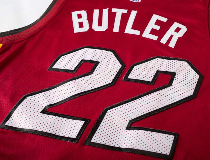 Miami Heat BUTLER #22 Red Basketball Jersey (Stitched)