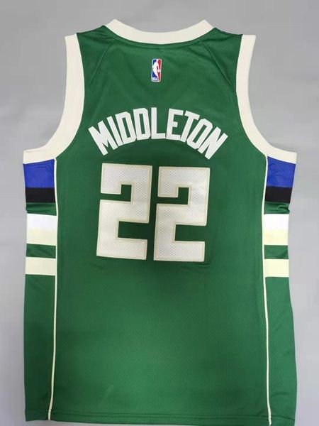 Milwaukee Bucks 20/21 MIDDLETON #22 Green Basketball Jersey (Stitched)