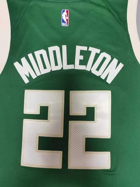 Milwaukee Bucks 20/21 MIDDLETON #22 Green Basketball Jersey (Stitched)