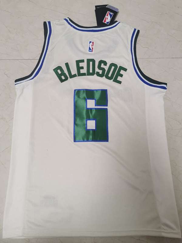 Milwaukee Bucks 2020 BLEDSOE #6 White City Basketball Jersey (Stitched)