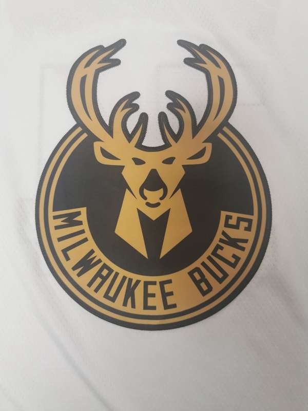 Milwaukee Bucks 2020 ANTETOKOUNMPO #34 White Gold Basketball Jersey (Stitched)