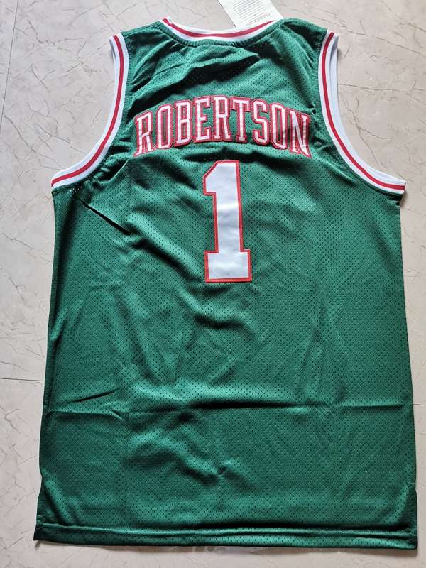 Milwaukee Bucks 1971/72 ROBERTSON #1 Green Classics Basketball Jersey (Stitched)