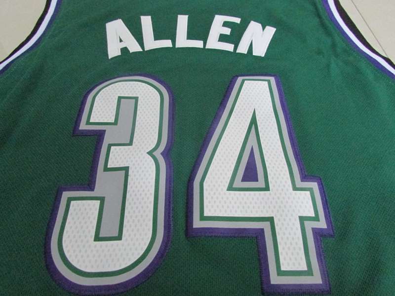 Milwaukee Bucks ALLEN #34 Green Classics Basketball Jersey (Stitched)