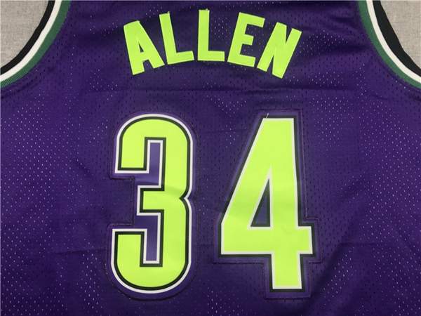 Milwaukee Bucks ALLEN #34 Purple Classics Basketball Jersey (Stitched)