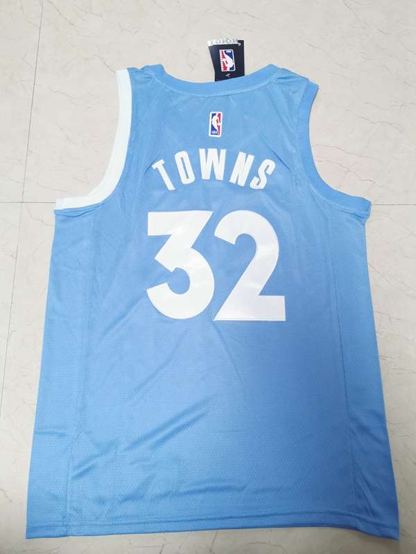 Minnesota Timberwolves 2020 TOWNS #32 Blue City Basketball Jersey (Stitched)