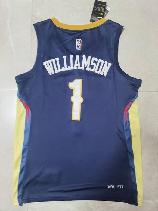 New Orleans Pelicans 21/22 WILLIAMSON #1 Dark Blue Basketball Jersey (Stitched)